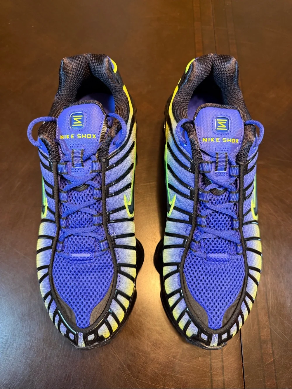 New Nike Shox TL Blue Volt Sneakers Shoes Size US 7